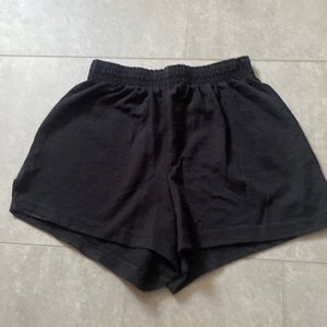 Stretchy girls black shorts